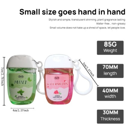 DKD 2pack Hand Sanitizer With Hook Mint Watermelon Scent