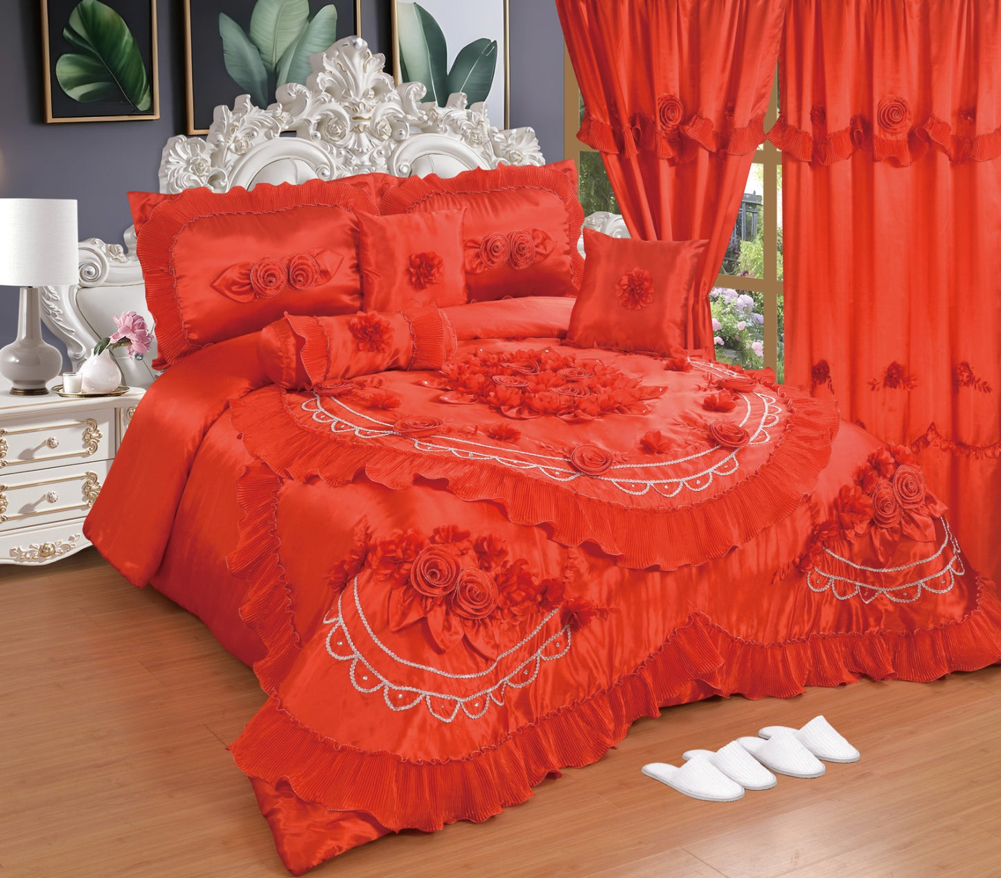 10 Piece Wedding Set Deep Orange