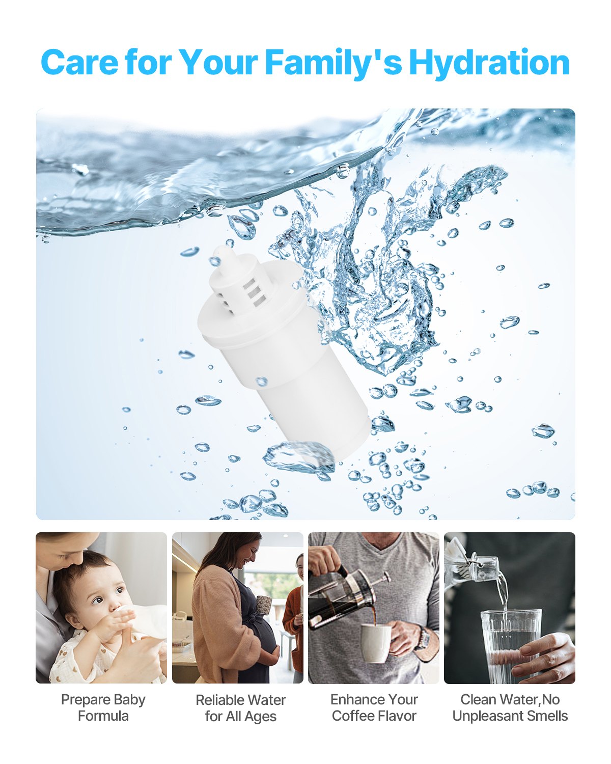 Pitcher Water Filters 3-pack Replacement Filters For Water Filter Pitcher 6216