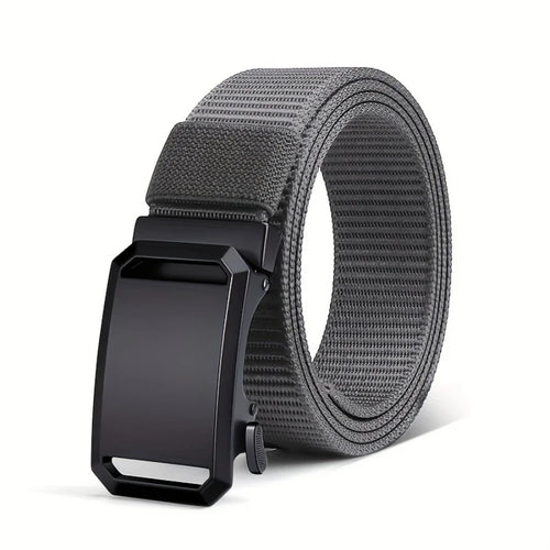 New Automatic Buckle Belt, Canvas Tactical Workwear Casual Outdoor