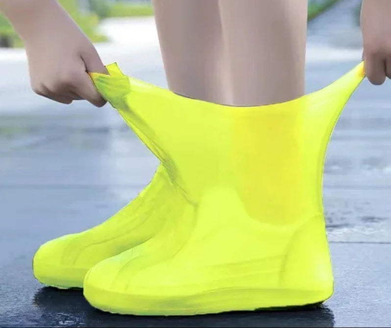 1 Pair Silicone WaterProof Shoe Covers Lip-resistant Rubber Rain Boot