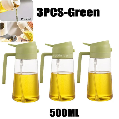 2in1 Kitchen Spray Oil Dispenser Oil Sprayer Polisher or Oil Brush for