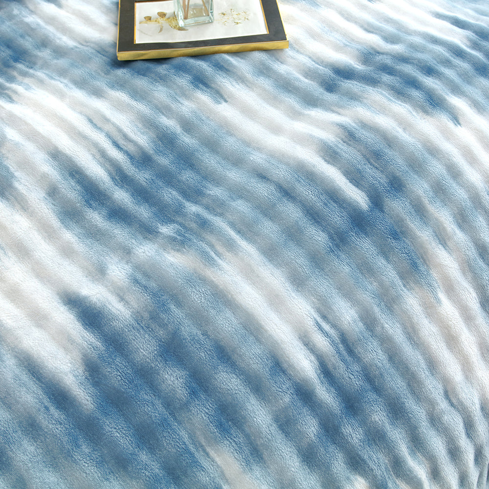 Reversible Faux Rabbit Fur Duvet Cover Set With Camo & Gradient Boho Design, Ultra Soft, Hypoallergenic, Plush Luxury Bedding For All-Season Comfort, Machine Washable, Fluffy Warm Winter Upgrad