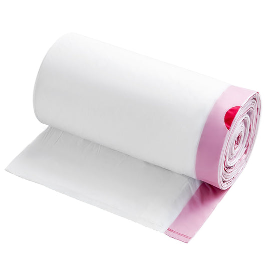 Drawstring Trash Bags, 13 Gallon 110 Pieces (White)