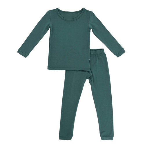 Baby Solid Color Long Tops Combo Pants Home Clothes Sets