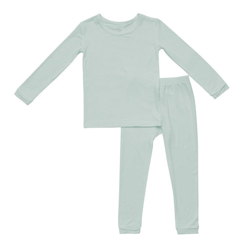 Baby Solid Color Long Tops Combo Pants Home Clothes Sets